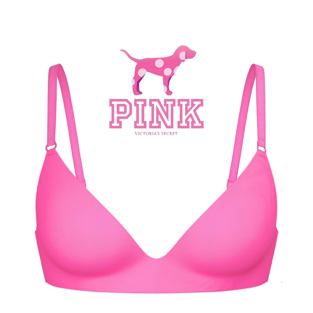 Victoria's Secret PINK 🩷 Wear Everywhere Push-Up Wireless Bra - 34D - Picture 3 of 5